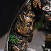 Zen Buddha Resinprydnad Landskap Vattenfall Backflow Rökelsebrännare Heminredning Rökelsekar Te-husdjur (Utan rökelse)