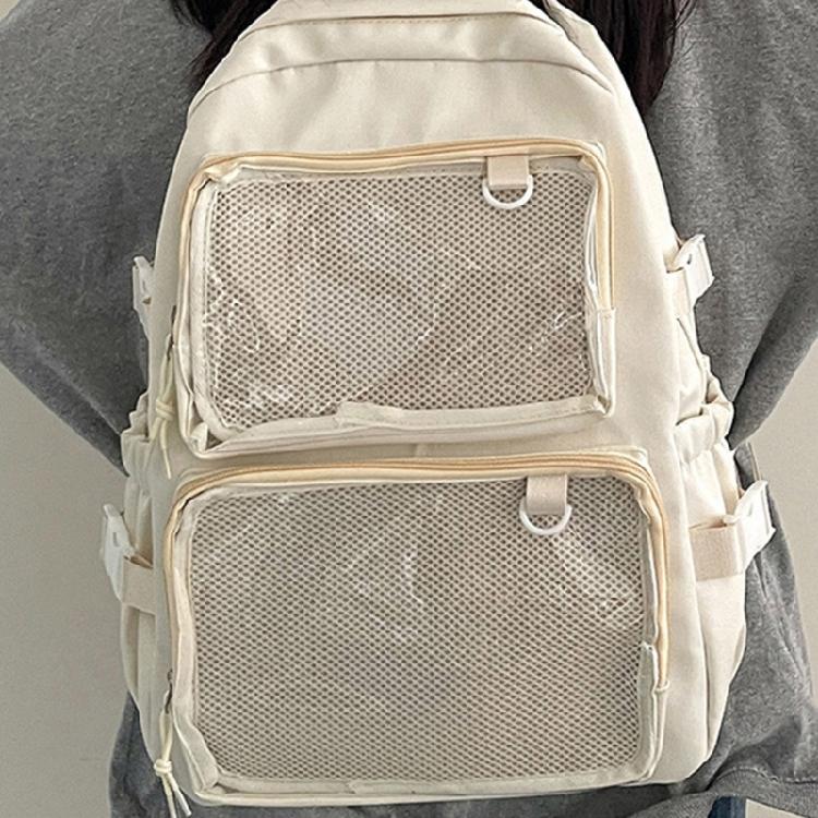 Student School Backpack Large Capacity Backpack Travel Backpack Clear Backpack Japanese Styles Backpack