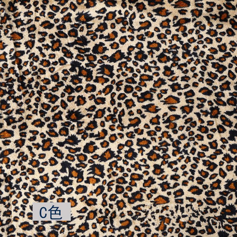 Velvet Animal Print Fabric Tiger Leopard zebra Fabric for Sofa Toy Cloth Caveman Costume Cloth