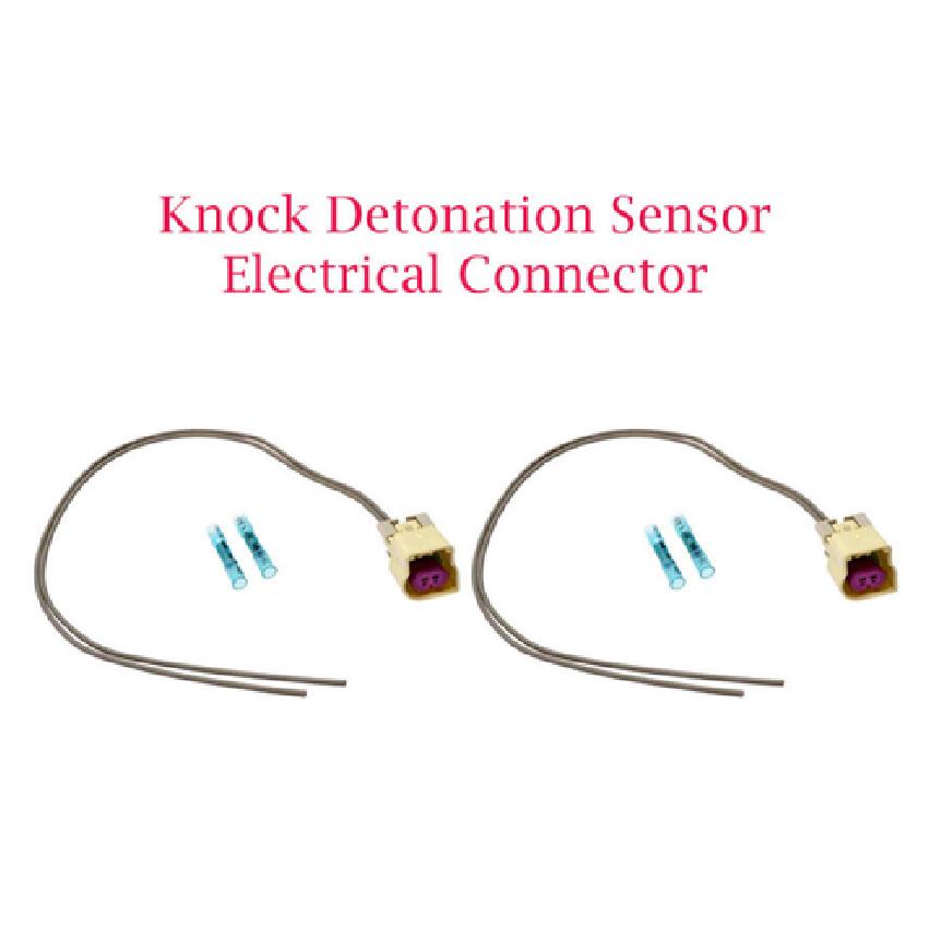 2 Pcs Knock Sensor Connectors Fits: Buick Cadillac Chevrolet GMC 2014 & UP