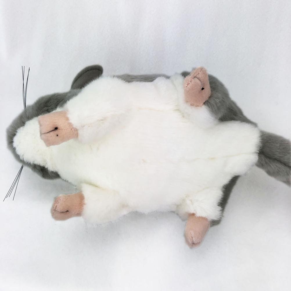 Cute Simulation Chinchilla Plush Toys Simulation Rat Mouse Soft Stuffed Animals Dolls Kids Girls