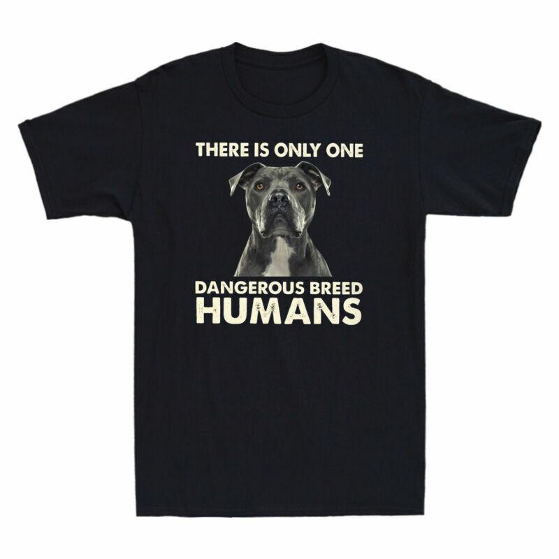 There Breed Lover Funny Pitbull Is Dangerous Tshirt Unisexs Only Huunisexs Dog Once S
