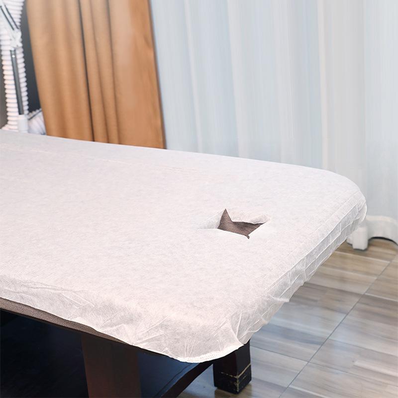 30PCS Disposable Fitted Massage Table Sheets, Heavy Duty Elastic Disposable Bed Cover, Breathable Fitted Sheets for Spa Salon