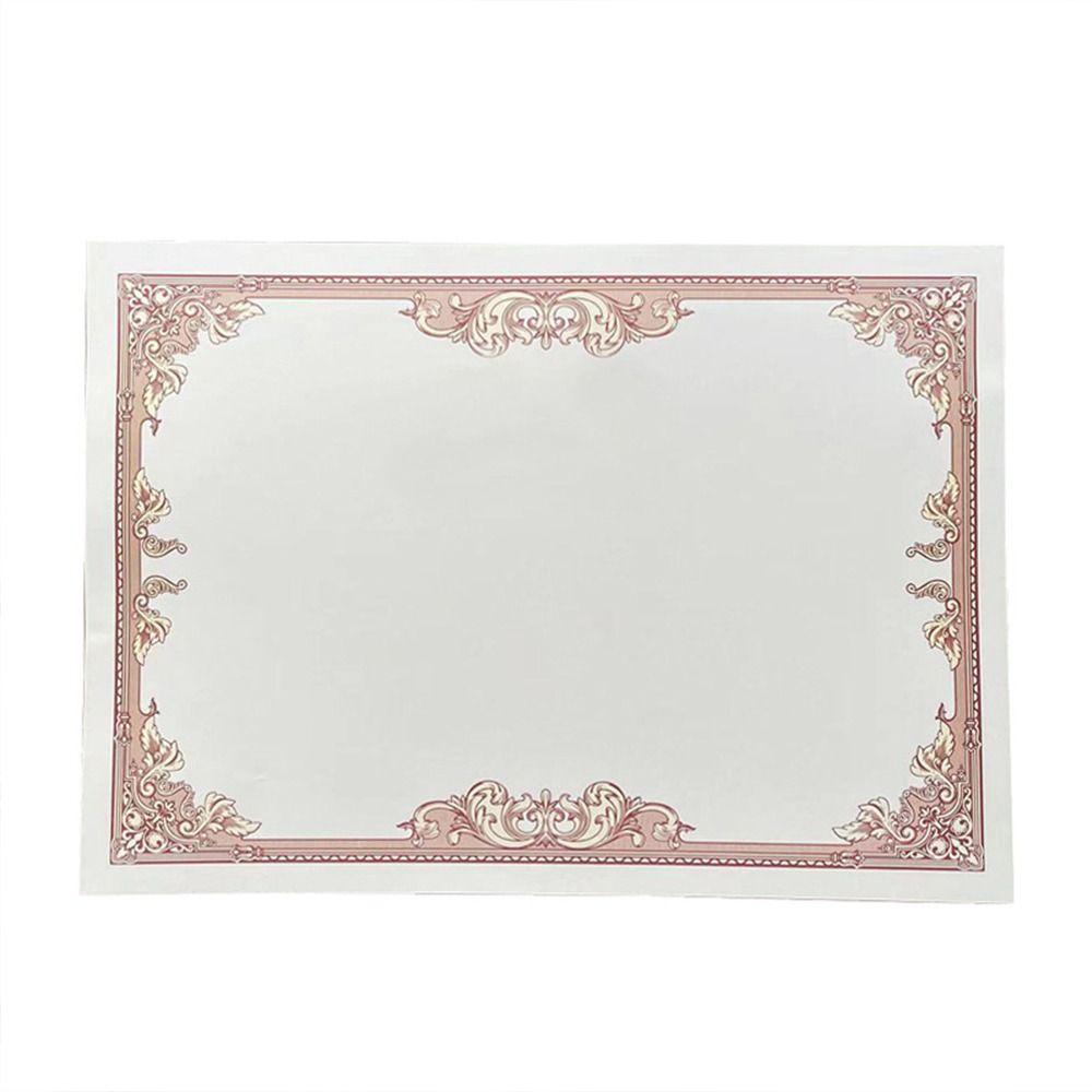 10 Sheets Plain Inner Page A4 Certificate Inner Page Diploma Cardstock Paper  Award Certificate