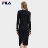 FILA Women's 2025 Winter Slim-Fit Knit Sweater Dress