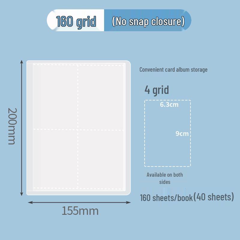 Mini A6 Student Planner Inserts with Transparent Photo Album Pockets, 40 Pages, and Classification Stickers