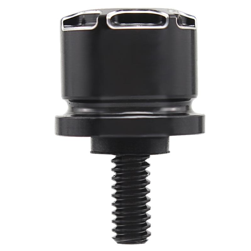 Seat Bolt Tab Screw Mount Knob Cover Metal Alloy Quick-Release Hardware Kit Black Knurled Billet Aluminum for 1996-2022