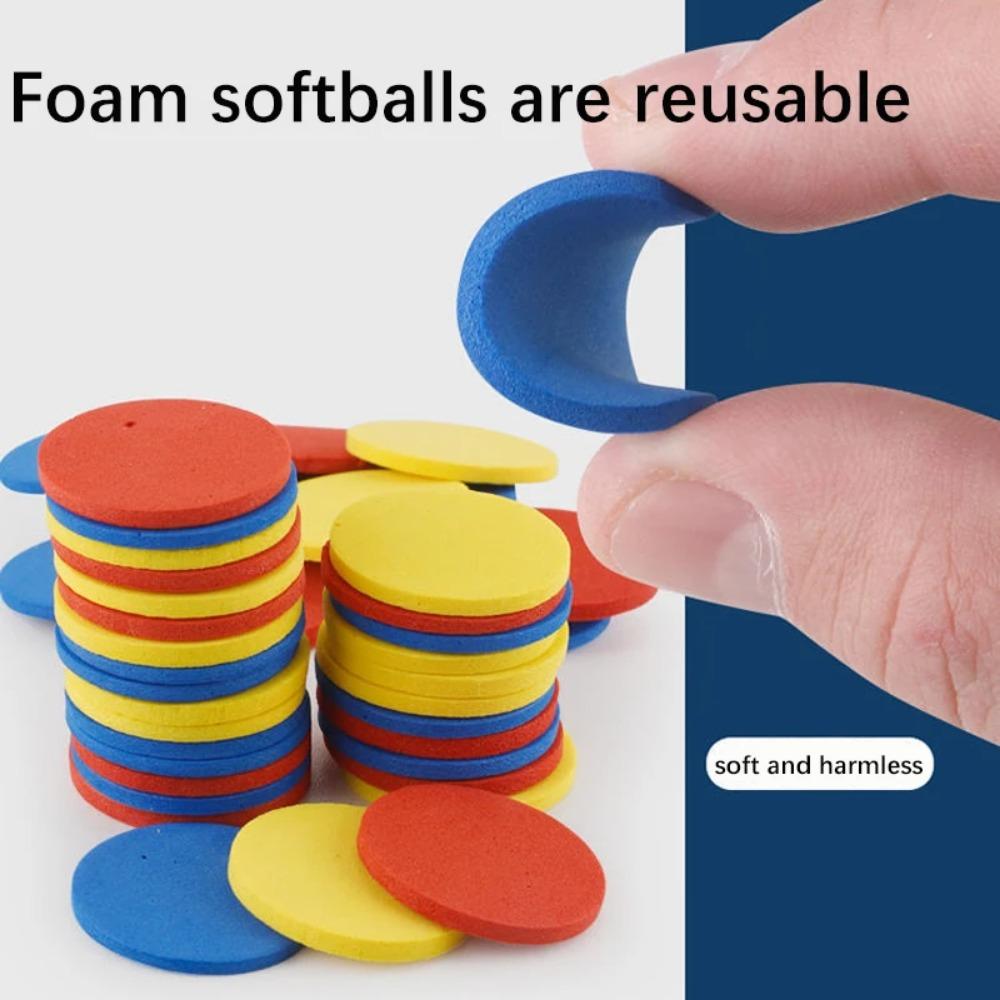 Kinder Fliegende Pistole Spielzeug Weiche Katapult Fliegende Untertasse Pistole Spielzeug Sicherheit EVA Weiche Kugel Schaumstoffscheiben Werfer Pistole Spiele Spielzeug