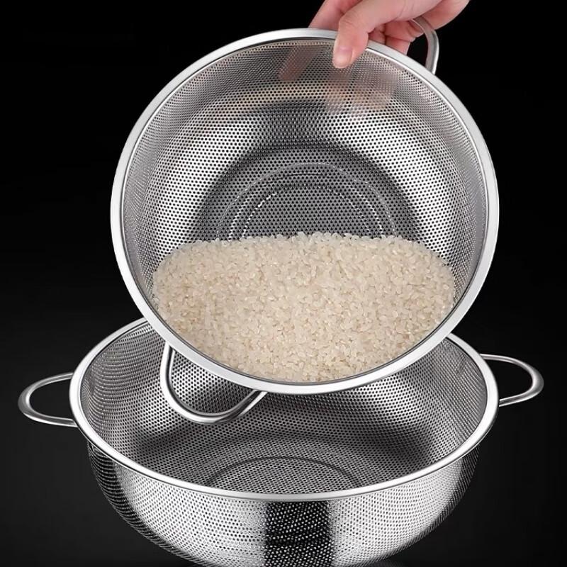 Molona 304 Stainless Steel Kitchen Drainer & Colander Set