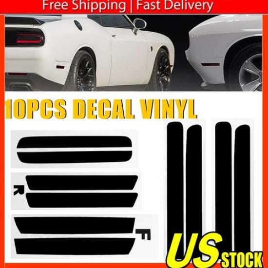 For Challenger 15-23 Tail Light Side Marker Overlay PreCut Vinyl Rear Tint B