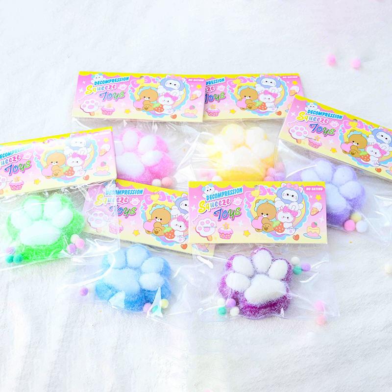 Cat Paw Squeeze Toys Kawaii Cute Slow Rebound Decompression Toy Children'S Happy Sensory Toys Birthday Gift Home Decoration