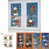 Christmas Door Stickers Pvc Static Sticker Window Art For Festive Home Display