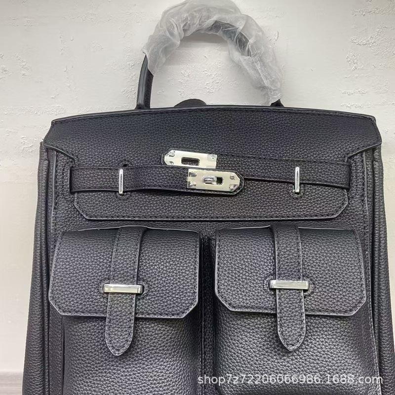 Απλή υφή δέρματος, για τη δουλειά, την καθημερινή μετακίνηση, φορητή, χιαστί ανδρικές και γυναικείες τσάντες στήθους, μοντέρνο σακίδιο, σχολική τσάντα, στυλ