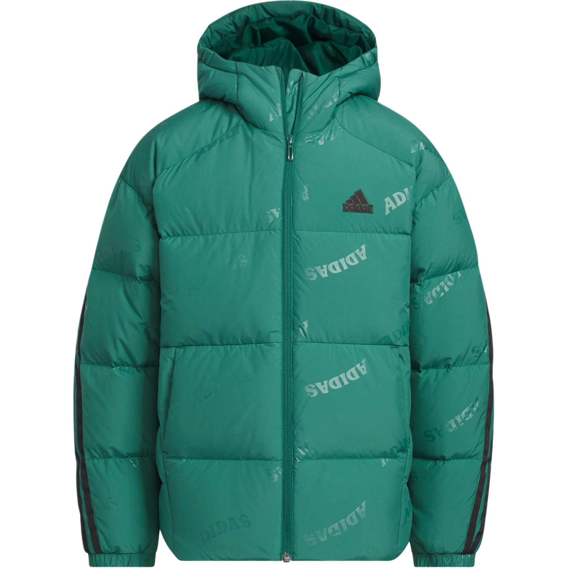Adidas ALLOVER PRINT Down Jacket Teenagers Forest Green JJ5028 176
