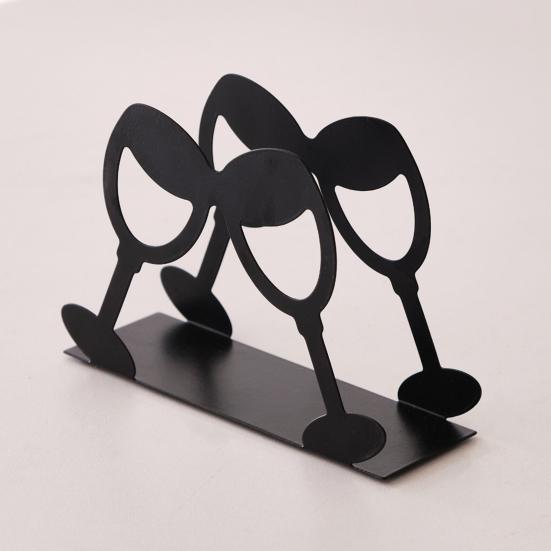 Moderne stående serviet holder til bord Metal serviet dispenser med bestik/vinglas design til køkken Spisestue Restaurant