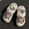 2025 Winter Plus Velvet Cotton Slippers, Outdoor Closed-Toe, 5cm Height Boost