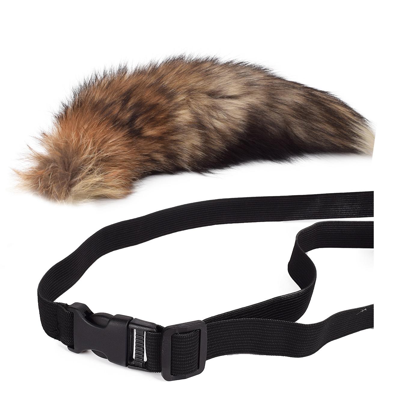 

Furry for Keychain Fox Hair Cuestion Silver Blue Fox Tail Real Fur Accessories Женская сумка Charm Belt Models для женщин 40cm