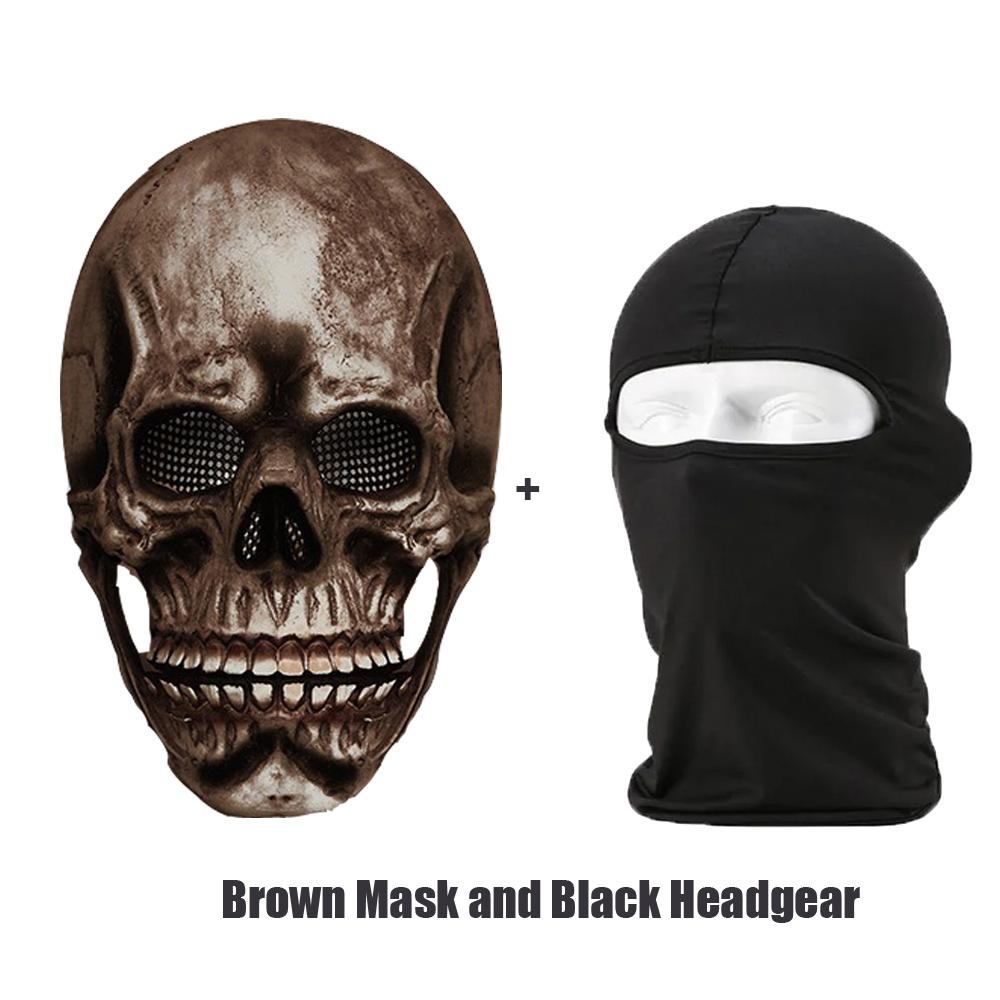 Mouth Movable Jaw Skull Hood Mask Masquerade Open Mouth Horror Skeleton Headgear Halloween Party Spoof Props Cosplay Costume