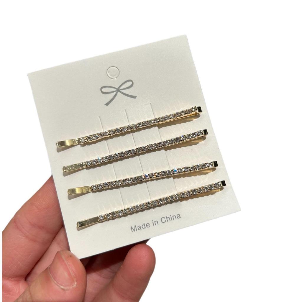 Kim Jennie Rhinestone Hair Clip: Sparkling Diamond Bobby Pin for Girls, Fairy Headdress Style