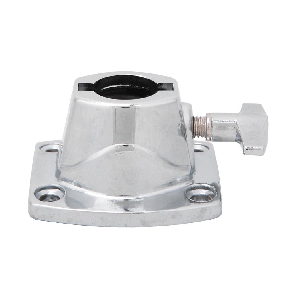 Zinc Alloy Drum Kit Holder Base Plate Cymbal Holder Clamp Percussion Instrument PartsSilver