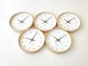 KATOMOKU plywood clock 22 Orange Wall Clock Continuous Second Hand km-121OR 252mm (Quartz Clock)