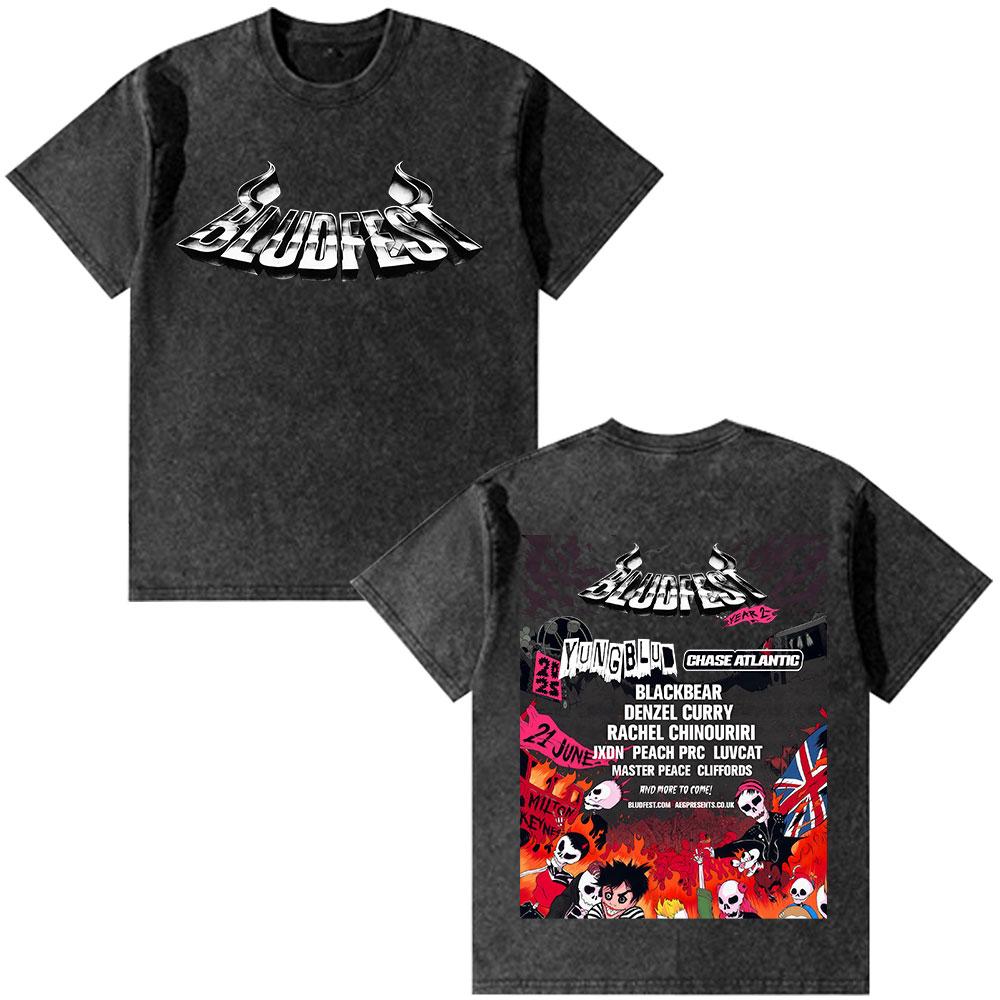 

Yungblud Lowlife Album Logo Washed T Shirts Men Women Clothing Fashion Short Sleeve T-shirts Cotton Oversized T-shirt Top 3XL