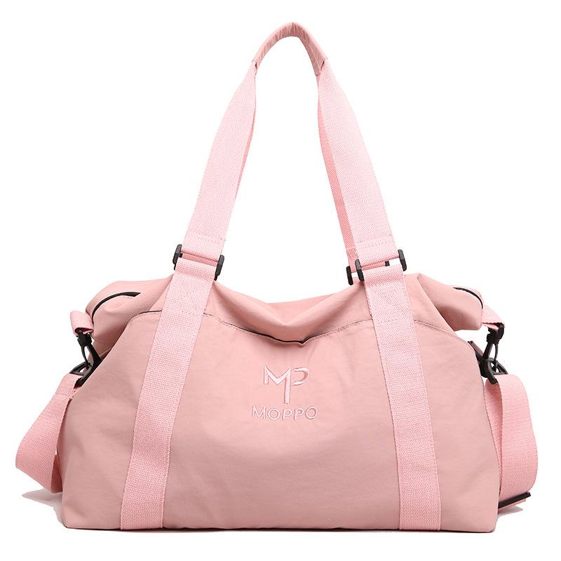 

Дорожная сумка из ткани Оксфорд для женщин Легкая сумка для йоги и спортзала для женщин Дорожная портативная ручная сумка через плечо Дорожная сумка для багажа one size fits all розовый