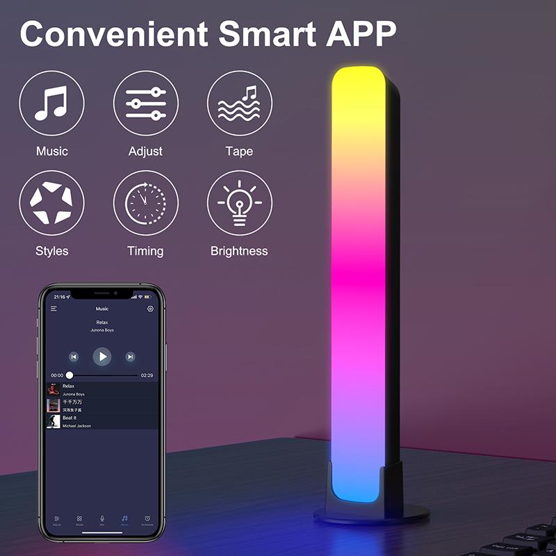 iMICE RGB Pickup Light APP Control For Computer Music Flash With Music Cool USB Light Colorful