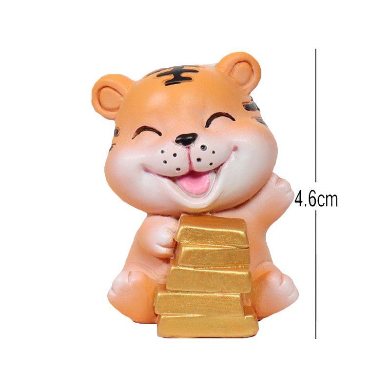 2022 Cny Chinese New Year Home Decorative Tiger Figurines With Creative Resin Design