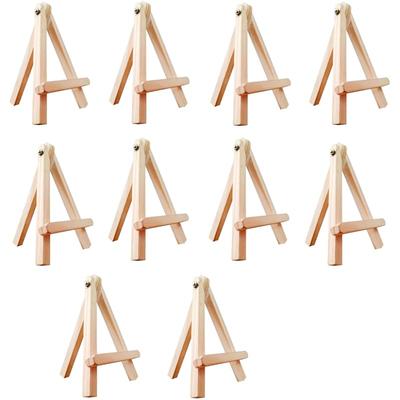 Eduway 8 Inch Mini Wooden Easel Tripod Stand for Sketch Accessories/Natural Craft/Art/Painting/Mini Canvas/Business Card