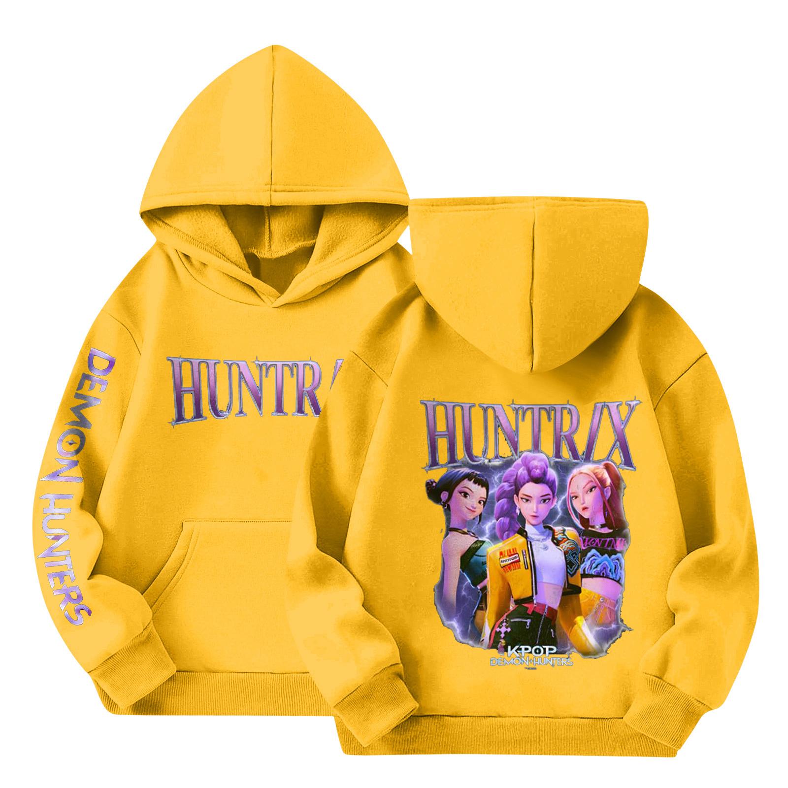 

Милые толстовки для подростков, модные толстовки преппи с капюшоном, оверсайз рубашки с длинным рукавом, одежда для детей 140 жёлтый