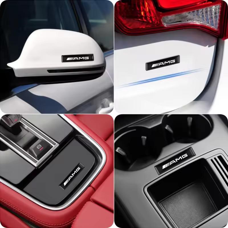 3D Epoxy Personality Mark Stickers Car Interior Exterior Decoration Sticker For Mercedes Benz AMG W205 W204 W206 W213 W212 W211