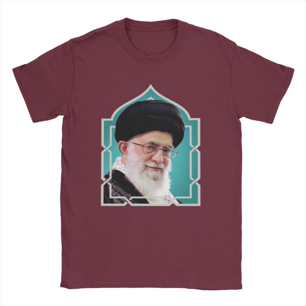 SSeyyed Ali KKhaUnisexei TShirt Unisex Hipster 100 Cotton Tees O Neck Short Sleeve T Shirt Gift Idea Clothes