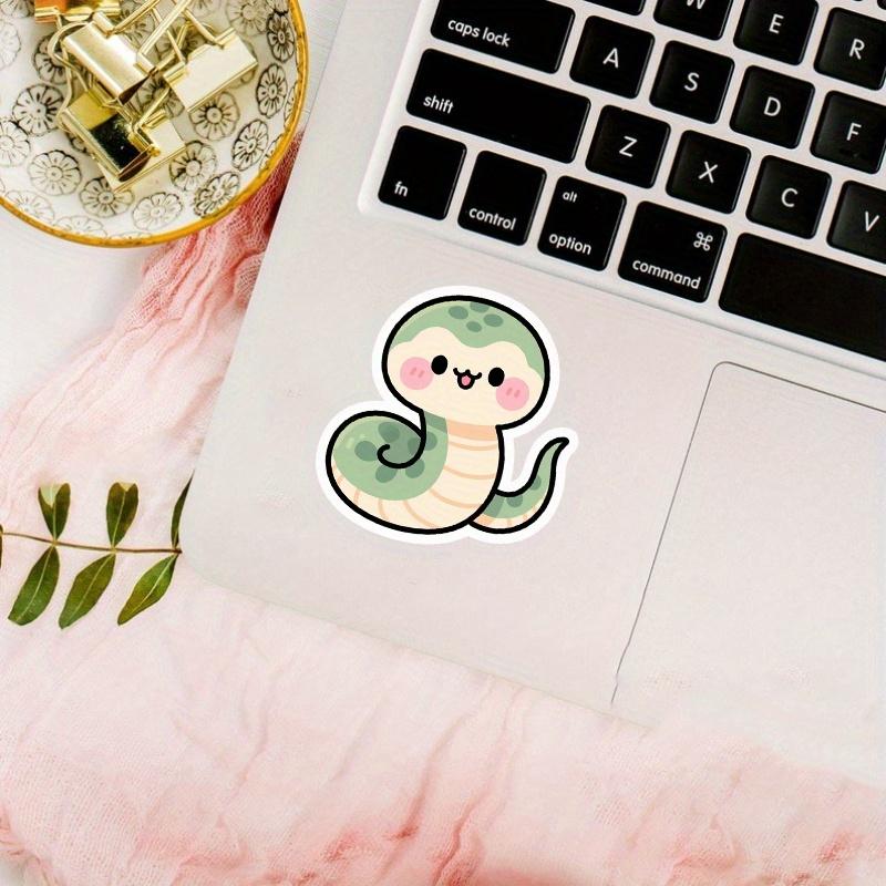 The "Fierce and Fierce" Disguise of Snakes | Soft and Cute Snakes with Blushing Faces Hidden in Stickers Durable for Laptop, Car, Luggage