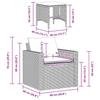 VidaXL Salon de jardin 4 pcs avec coussins gris résine tressée, ensemble de canapés d'extérieur, salon de jardin, ensemble 366361