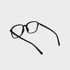 Ilsamsaemem Newtro Square Round Black Blue Light Blocking Lenses