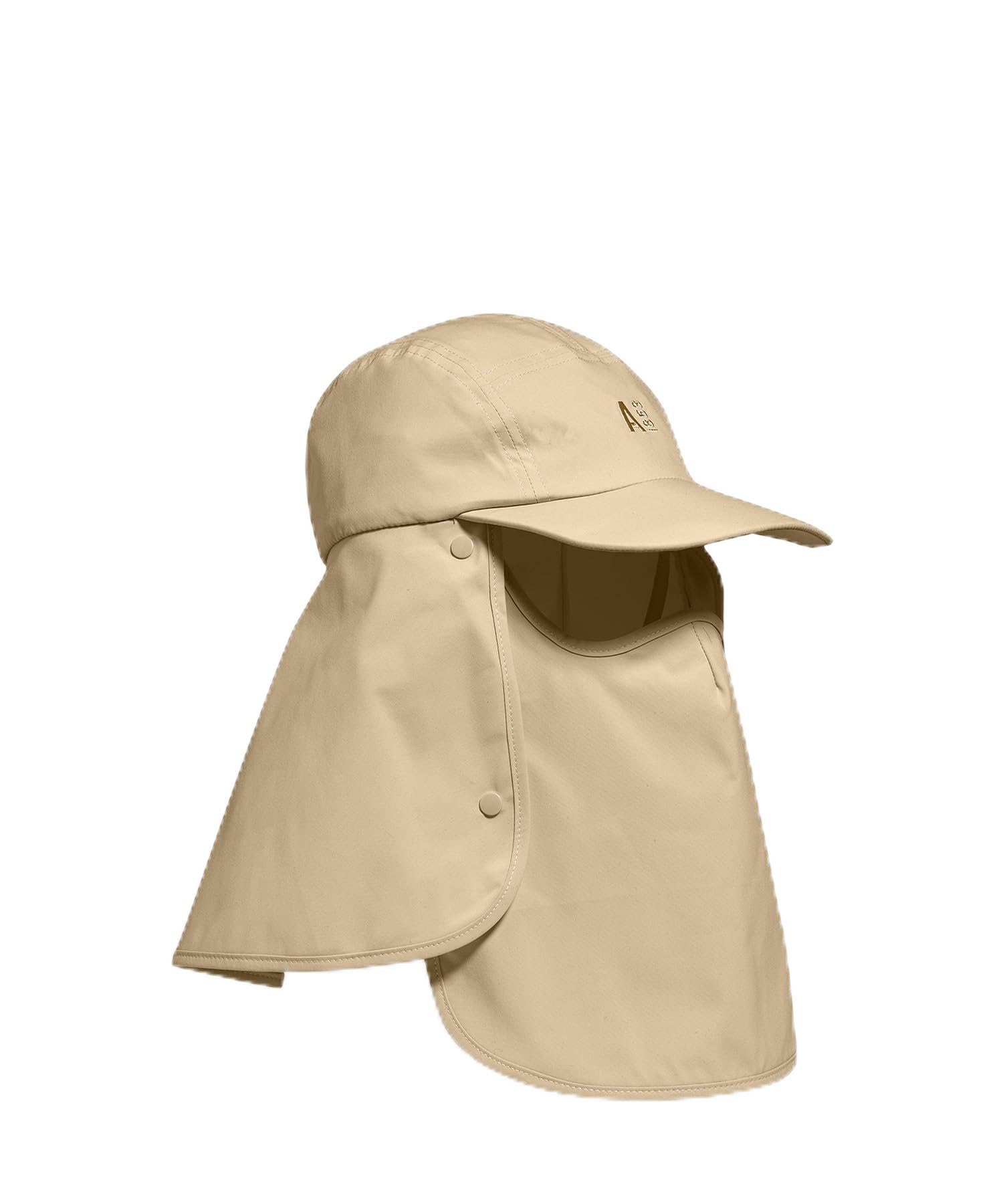 

[Aigle] Шляпа [Официальная] Водоотталкивающая Кепка-сафари с солнцезащитным козырьком, Бежевая
