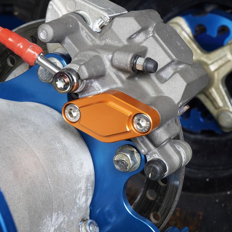 ATV Universal Parking Brake Block Off Plate Aluminum For Yamaha RAPTOR 700 YFZ450 YFZ450R Blaster200 Can Am ATV Polaris Honda