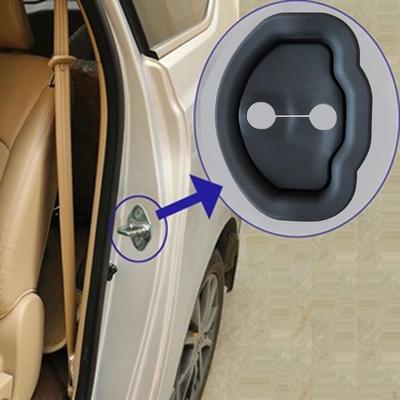 Auto Türschlossabdeckung Modifikationszubehör Geräuschloses Stoßdämpferpolster,