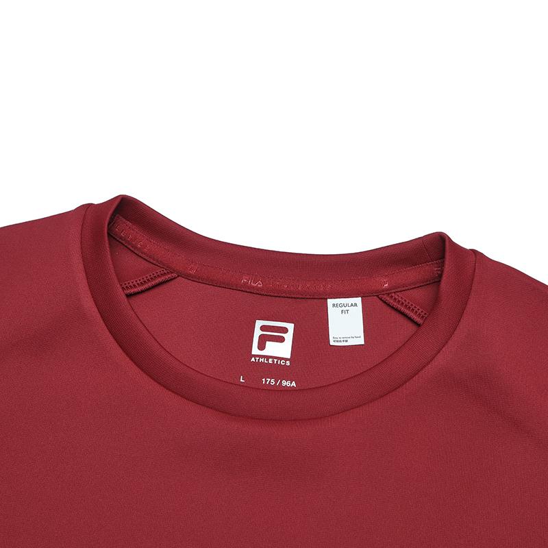 Fila Fashion Casual Knit Pullover Sweatshirt Men Sweatshirts Rust-Red A11M511221FRD