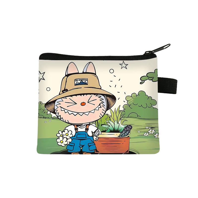 New Labubu Children's Coin Purse Student Cartoon Bag Trendy Mini Storage Bag