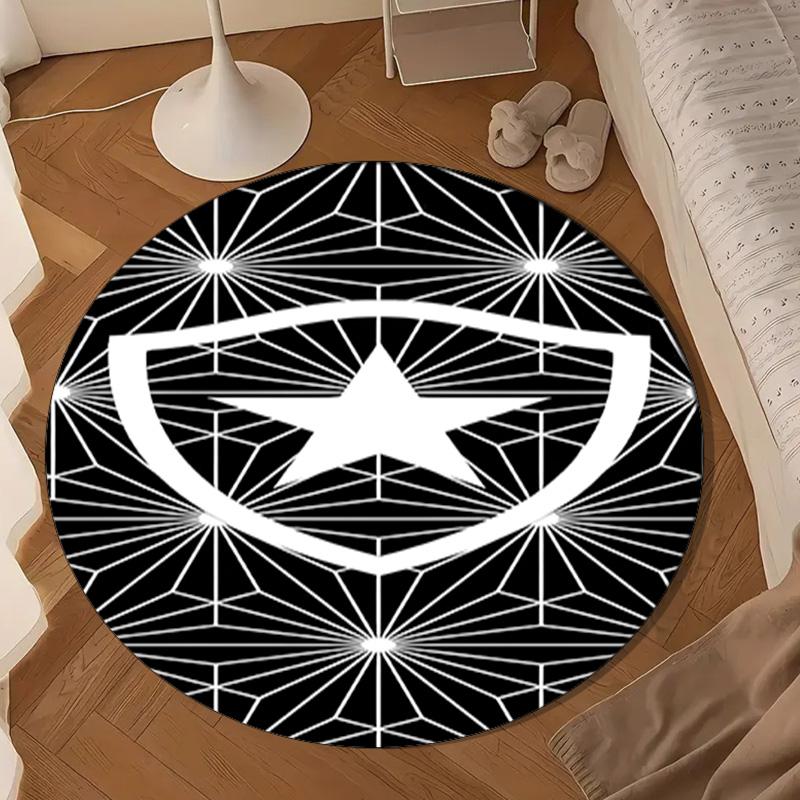 1PC rug Botafogo Football Club Round mat Home Decor, Chair rug For livingroom,Bedroom, doormat home decor Birthday Gift Christmas Gifts