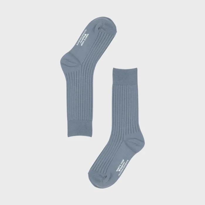 Essential Rib Socks LIGHT BLUE
