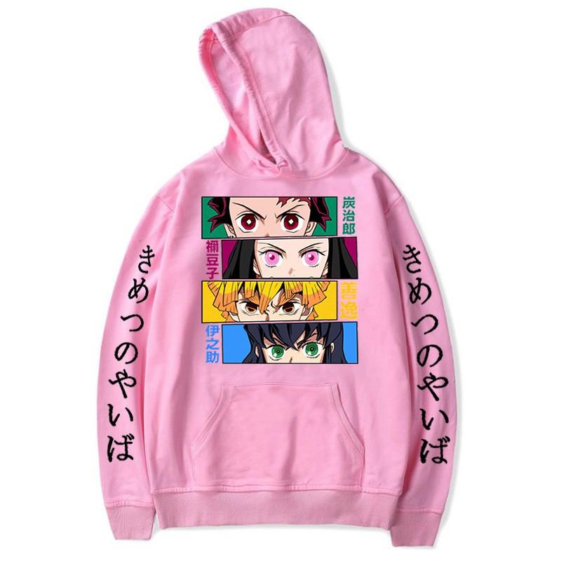Demon Slayer Anime Hoodie Unisex Oversized Long Sleeve Sweatshirt Winter Casual Streetwear