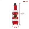 Christmas Knitted Striped Wine Bottle Cover Elk Snowman Red Wine Champagne Bottle Covers Gift Holders Xmas Decor New Year