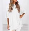 2025 Plus Size European and American Casual Loose Solid Color Set