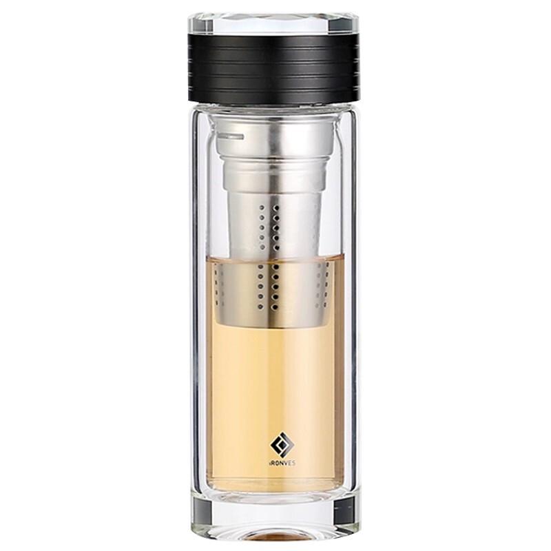 Yileya Diamond Crystal Double-Layer Glass Cup