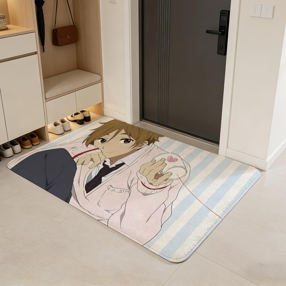 movie T-Tamako Love Story Floor Mat Flannel Door Mat Non-Slip Absorbent Washable Indoor Home Rug