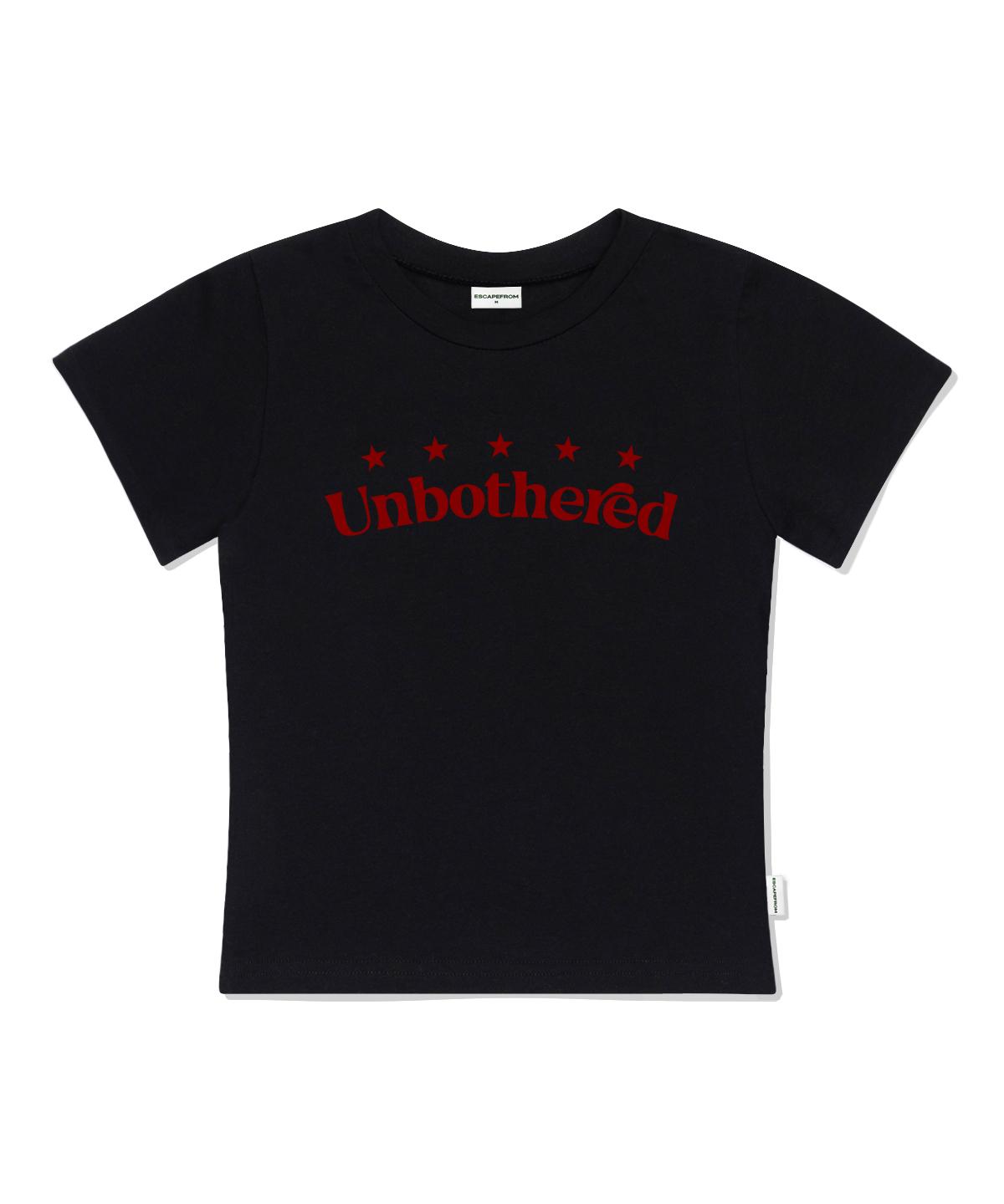 Escape From Unbothered Print Slim Fit Short Sleeve T-Shirt Black M