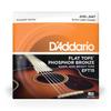 Acoustic Guitar Flat Phosphor Extra EFT15 D'Addario Strings, Tops, Bronze, Light, .010-.047,
